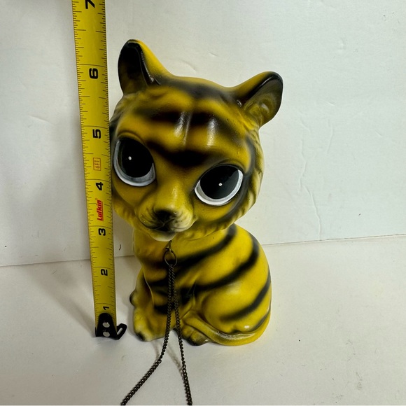 Vintage Rossini Big Eye Orange Black Striped tiger with Chain. - Picture 5 of 13